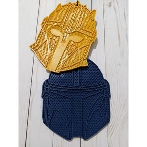 NWT Star Wars Mandalorian Silicone Trivets Bo-Katan Kryze 2 Pack kitchen gift